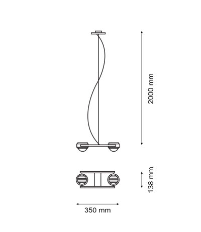 Licht im Raum Ocular 2 LED-Pendelleuchte 2700K mit Glaslinsen direkt strahlend mit Drehdimmer