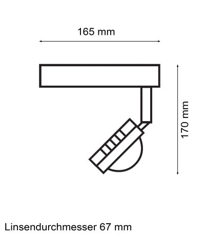 Licht im Raum Ocular Spot 1 LED Deckenstrahler verstellbar 2700K mit Glaslinse Optik 60&deg; TRIAC dimmbar