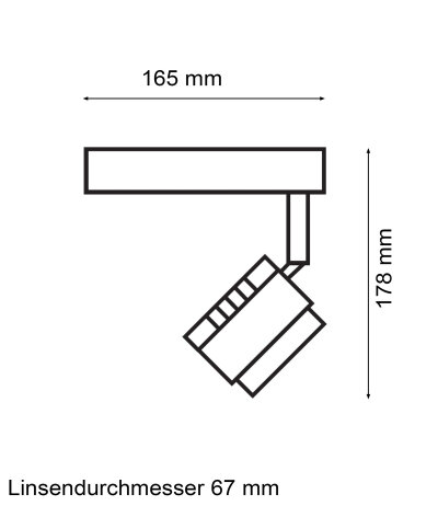 Licht im Raum Ocular Spot 1 Zoom LED Deckenstrahler verstellbar 2700K Optik 30-60&deg; TRIAC dimmbar