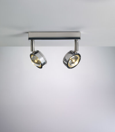 Licht im Raum Ocular Spot 2 LED Deckenstrahler verstellbar 2700K mit Glaslinse Optik 60° TRIAC dimmbar