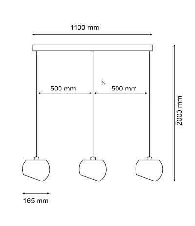 Licht im Raum White Moons 3 horizontal Pendelleuchte Porzellanschirm wei&szlig; mit E27 Fassungen LED-Retrofit kompatibel