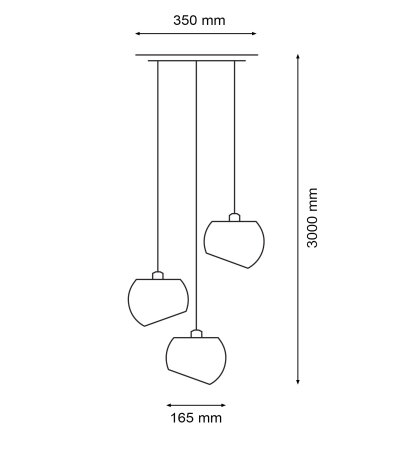 Licht im Raum White Moons 3 vertikal Pendelleuchte Porzellanschirm wei&szlig; mit E27 Fassungen LED-Retrofit kompatibel