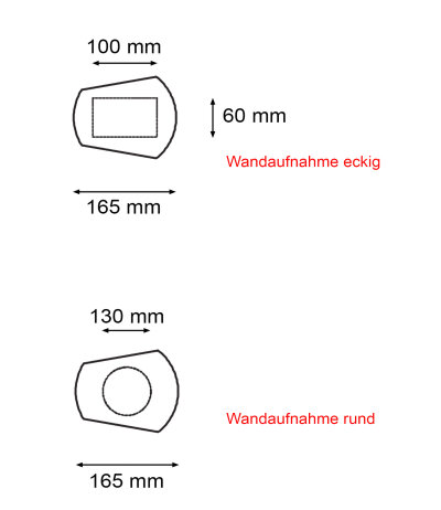 Licht im Raum White Moons 1 Wandleuchte Porzellanschirm wei&szlig; mit E27 Fassung LED-Retrofit kompatibel