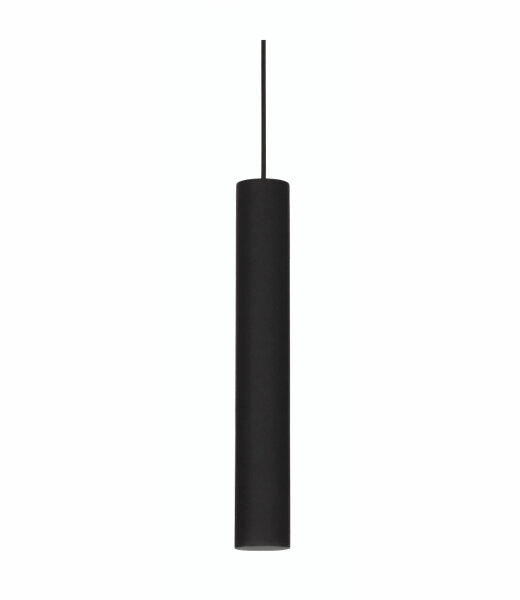 Ideal Lux LOOK SP1 D06 schwarze schlanke Pendelleuchte &Oslash;6 cm mit GU10 Fassung und Textilkabel