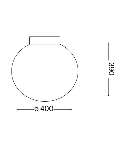 Ideal Lux MAPA PL1 D40 Deckenleuchte in kugelf&ouml;rmigen Design Struktur Wei&szlig;