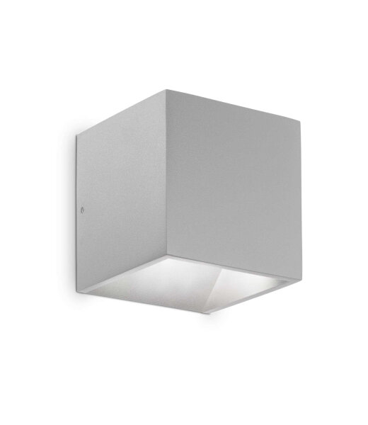 Ideal Lux RUBIK AP graue kubische Outdoor Wandleuchte...