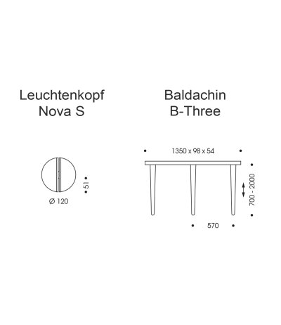 Oligo Nova S dreiflammige Pendelleuchte Gl&auml;ser &Oslash;120mm h&ouml;henverstellbar inkl. Casambi Tunable-White (2200-5000K)