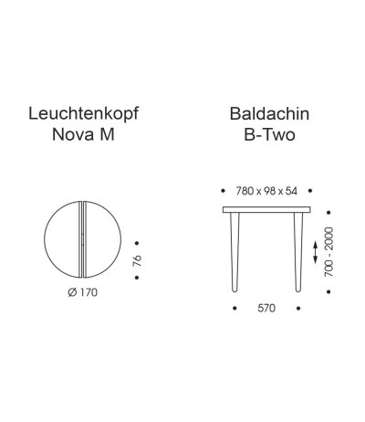 Oligo Nova M zweiflammige Pendelleuchte Gl&auml;ser &Oslash;170mm h&ouml;henverstellbar inkl. Casambi Tunable-White (2200-5000K)