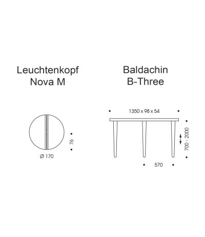 Oligo Nova M dreiflammige Pendelleuchte Gl&auml;ser &Oslash;170mm h&ouml;henverstellbar inkl. Casambi Tunable-White (2200-5000K)