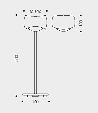 Oligo Curved Tischleuchte inkl. Casambi-/Gestensteuerung und Tunable-White (2200-5000K)