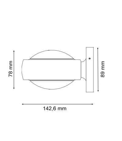 Loom Design Optik Up/Down Wandleuchte wei&szlig; gl&auml;nzend 2700K TRIAC dimmbar