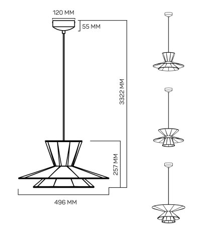 Loom Design Morphic gr&uuml;ne LED Pendelleuchte aus Filz 2700K Triac dimmbar