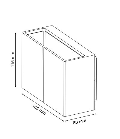 Loom Design Ask wei&szlig;e Up-Down Wandleuchte IP65 LED 2700K nicht dimmbar