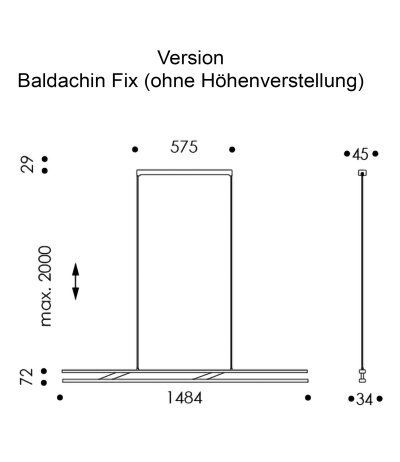 Oligo Linto Tunable White 2200-5000K LED Up/Down-Pendelleuchte mit Casambi-/Gestensteuerung