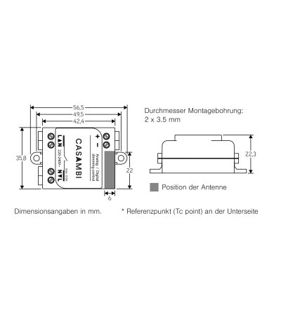 Casambi CBU-ASD 0/1-10V /DALI Modul f&uuml;r Leuchten-/Schalterdoseneinbau