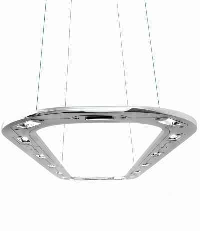 Byok Lighting Piani Lungo 140 rechteckige formal extrem reduzierte Pendelleuchte mit Gestensteuerung (Dim2Warm) oder TRIAC dimmbar (2700K)