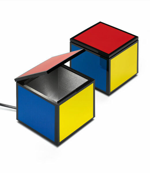 Cini&amp;Nils mehrfarbige Cuboluce LED Tischleuchte klein quaderf&ouml;rmig handlich