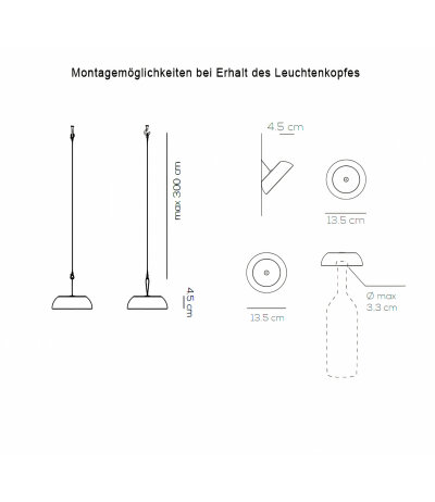 Axolight Float wei&szlig;e Akku-Leuchte mit Ladekabel