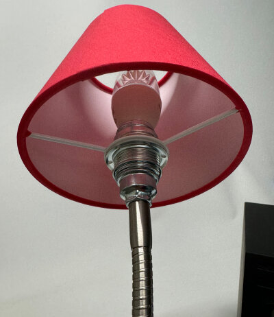 Top Light Light On Silk Regalleuche Schirm Rot Body Granit Optik(Schwarz) E14 Fassung mit Dimmer