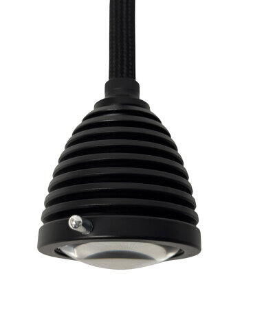 lessnmore Athene A-WL1 Wandleuchte mit Flexarm und Tastdimmer Flexarm/Leuchtenkopf Schwarz LED 2700K