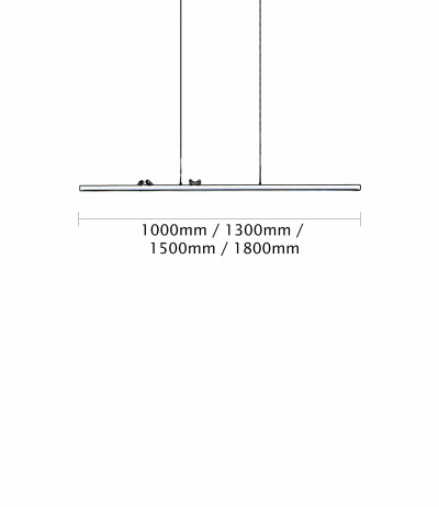 LichtRaumFunktion SlimLane Pendelleuchte mit H&ouml;henverstellung/Gestensensor