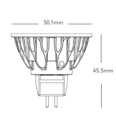 Soraa Vivid MR16 Constant Current LED-Retrofitlampe 350mA 8W 2700K 36&deg;