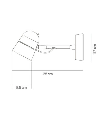 Luceplan Counterbalance Spot D73NA1 schwarzer Strahler dreh-/schwenkbar mit Ein/Aus-Schalter