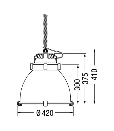 Castaldi Sosia D06/E27 Pendelleuchte Aluminium mit Pendelkit 0,7-1,5 m Designklassiker