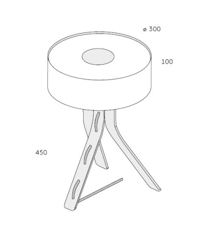 Byok Lighting Fino schlanke elegante Tischleuchte mit klassischem Textilschirm dimmbar via Gestensteuerung Dim-To-Warm-Technologie 2100K-2700K