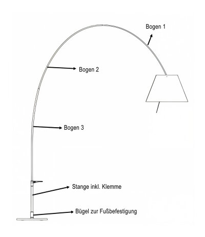 Luceplan Lady Costanza D13E Ersatzteile Pos. C: Kupplungen f&uuml;r Stange, aluminium