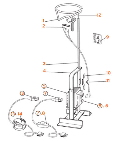 Flos TOIO Ersatzteile Pos.5: Transformator direkt, dimmbar