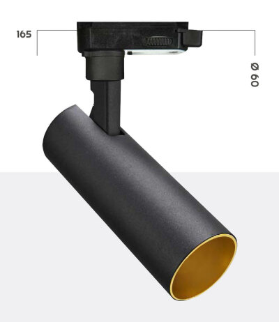 Internova Meteora schlanker LED Stromschienenstrahler dreh-/schwenkbar