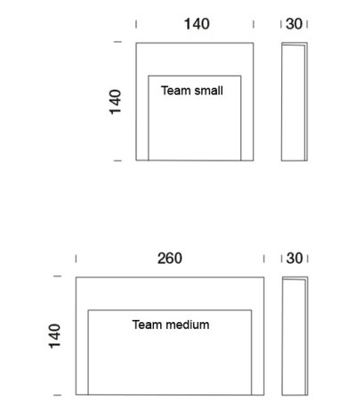 Platek Team LED-Wandleuchten f&uuml;r den Au&szlig;enbereich 220-240Vac Version Medium | 260x140 mm LED 3000K (warmwei&szlig;) Struktur Anthrazit