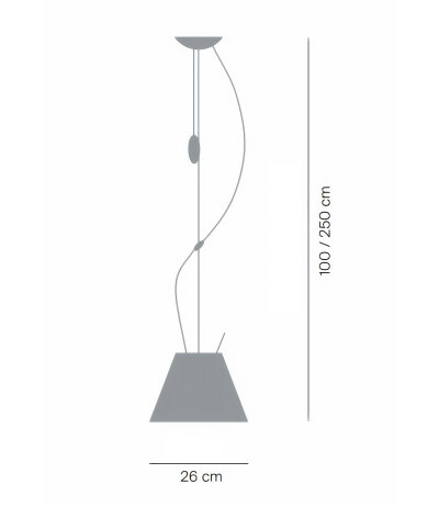 Luceplan Costanzina D13 spi Pendelleuchte &Oslash;26cm h&ouml;henverstellbar Entwurf Paolo Rizzatto