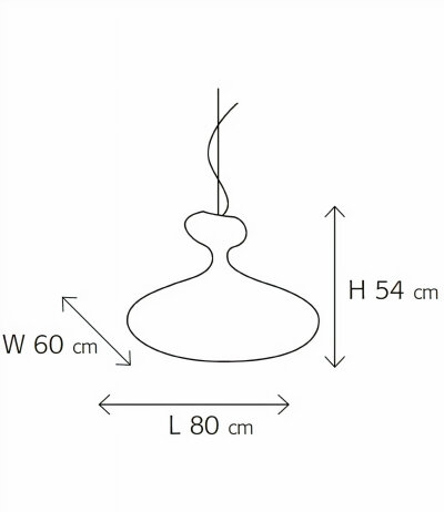 KDLN E.T.A. SAT handgefertigte Pendelleuchte aus Fiberglas LED-Retrofit kompatibel Struktur Wei&szlig;