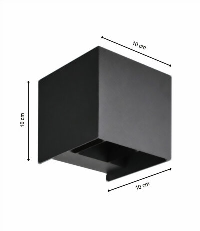 Mobilux Cube LED-Wandleuchte Weiß quadratische Form dimmbar anpassbarer Ausstrahlungswinkel