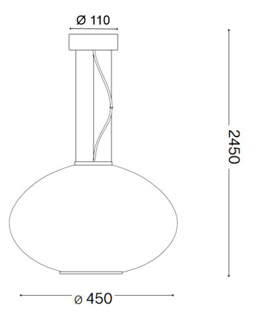 Ideal Lux PLISS&Egrave; SP1 D45 wei&szlig;e Pendelleuchte &Oslash;45 cm Metall Chrom Glasschirm Wei&szlig; Reliefdesign