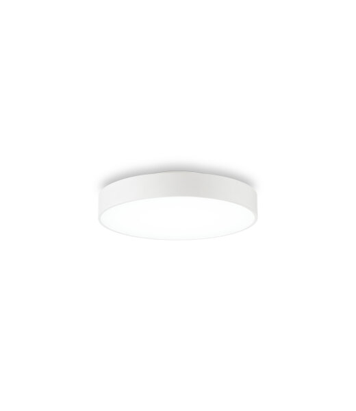 Ideal Lux HALO PL D35 wei&szlig;e runde (&Oslash;35cm) Deckenleuchte mit Up-Light  3000K nicht dimmbar