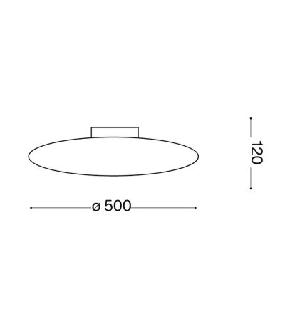 Ideal Lux SMARTIES PL3 D50 runde wei&szlig;e Glas-Deckenleuchte mit drei E27 Fassungen