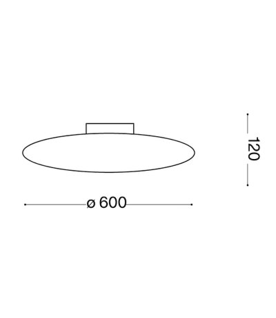 Ideal Lux SMARTIES PL3 D60 runde wei&szlig;e Glas-Deckenleuchte mit drei E27 Fassungen