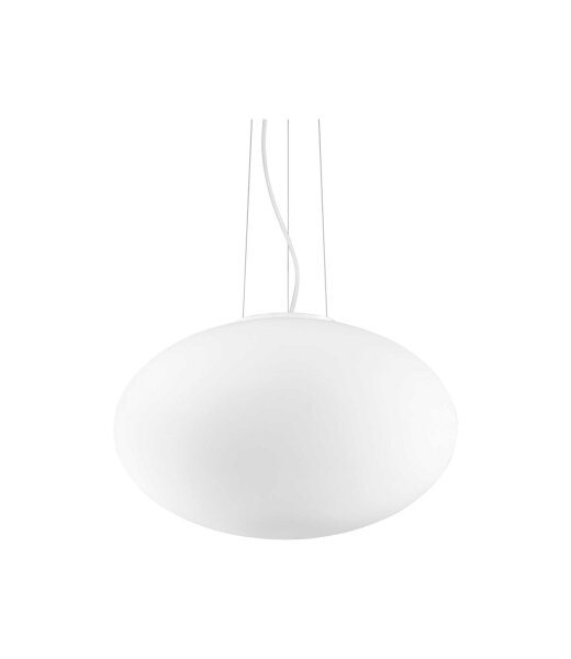 Ideal Lux CANDY SP1 D50 wei&szlig;e kugelf&ouml;rmige Glas Pendelleuchte (&Oslash;50cm) mit E27 Fassung