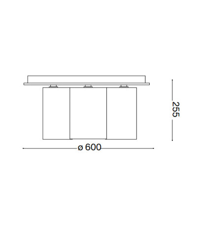 Ideal Lux DAISY PL6 Deckenleuchte mit E27 Fassungen Gestell Struktur Gold Lichtverteiler aus ge&auml;tztem Glas