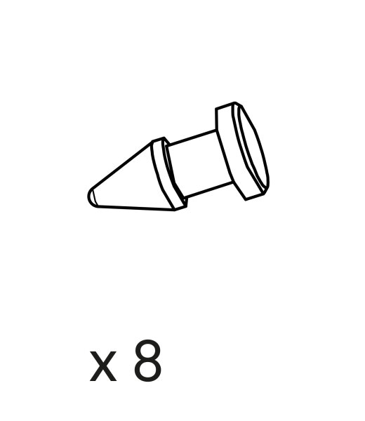 Pos. B: Druckknopfset 8 Stck. zu Lampenschirm