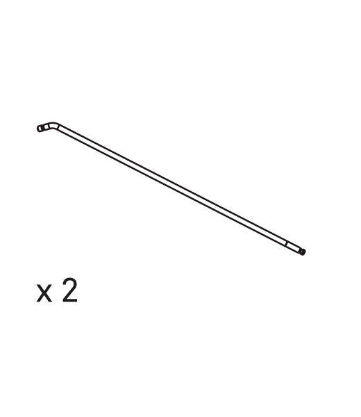 Pos. D: 2 Stäbchen (weiß) für Lampenschirm