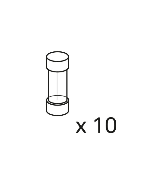 Pos. K: Beutel mit 10 Sicherungen 0,8A
