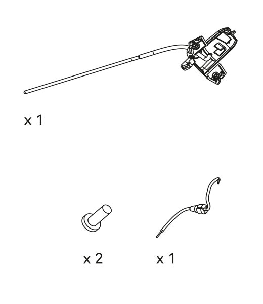 Pos. E: Sensorstab und Halbring, aluminium