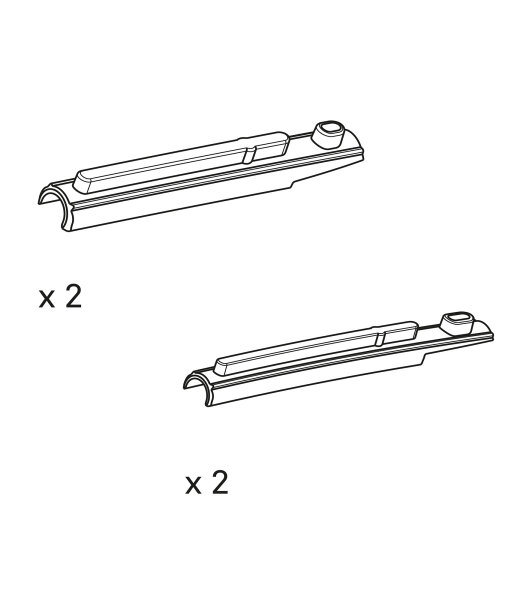 Pos. C: Kupplungen für Stange, aluminium